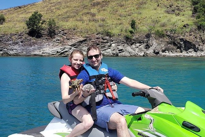 JetSki Snorkel Adventure - Shitten Bay snorkeling: sheltered cove, reef fish, and the best chance of turtles