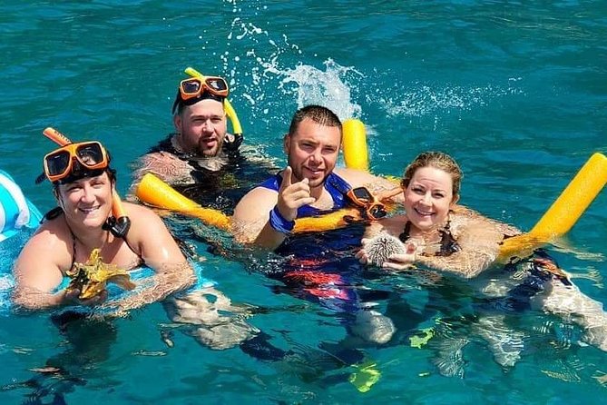 JetSki Snorkel Adventure - Cockleshell Beach stop: a quick sand break and Nevis views