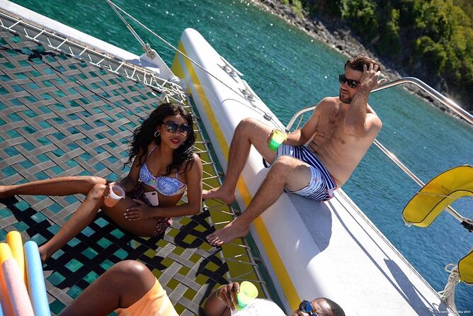 Leisure Full Day Catamaran (Blue, Aqua or LIC) - Sustainability on the water: conservation that shapes the day