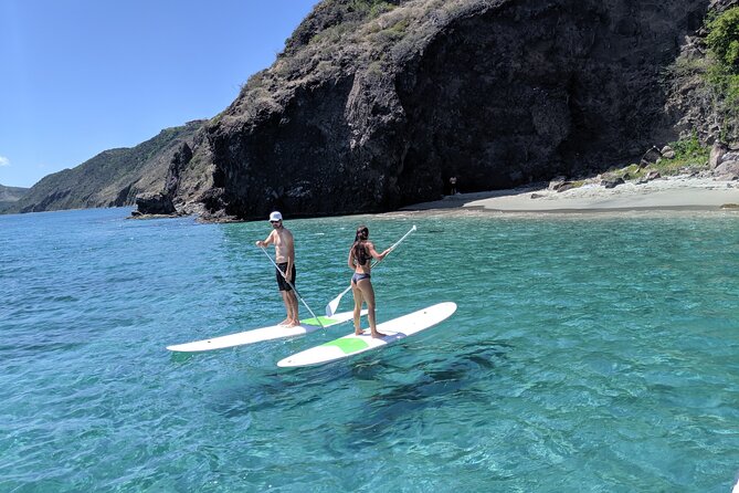Scenic Stand-up Paddleboarding Adventure Tour - Christophe Harbour start: getting on the water smoothly