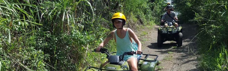 St Kitts: Jungle Bikes Off-Road ATV Tour - ATV briefing first, then learning on the move