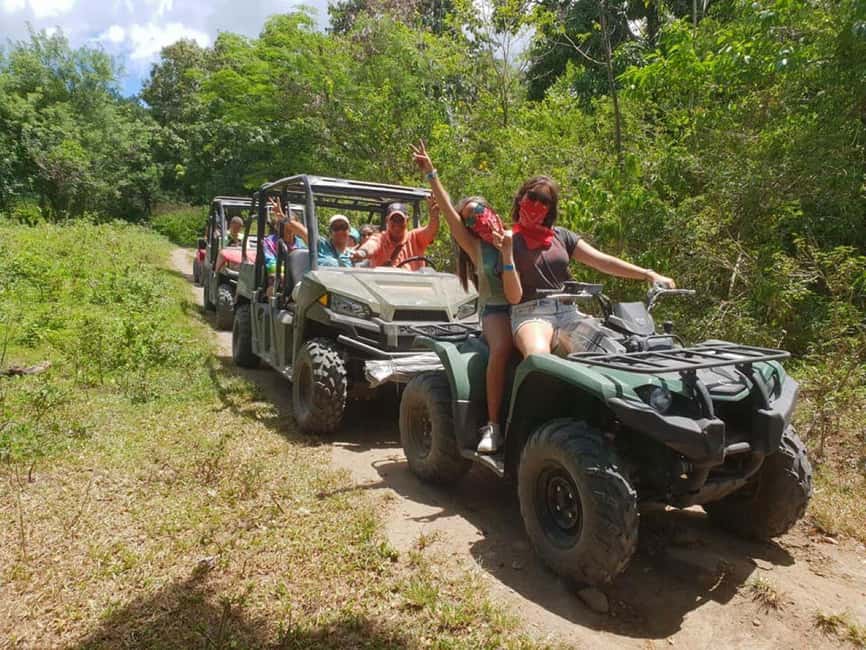 St. Kitts: Jungle Bikes Private ATV tour - The off-road loop: hills, trails, and mountain views