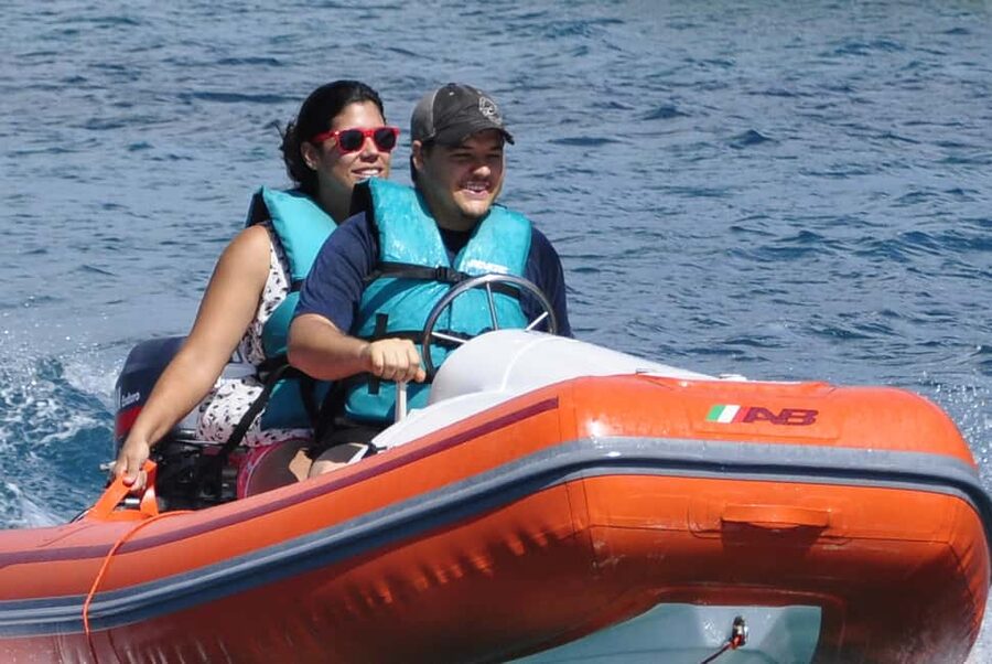 St Kitts Mini Speedboat and Snorkel Tour - Riding a shared 2-person mini speedboat (and driving it)