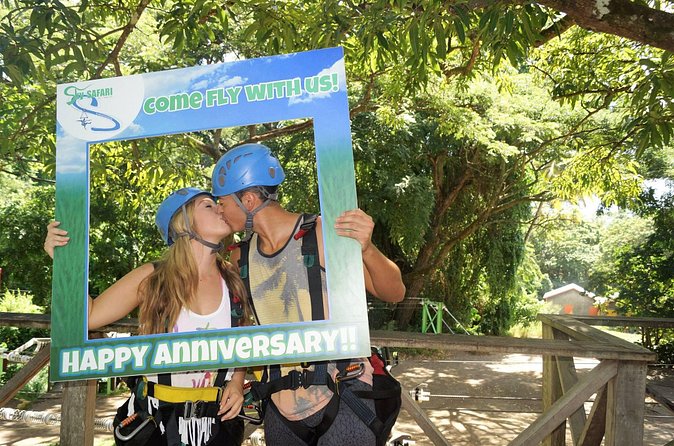 St. Kitts Zipline Experience - Safety gear, waiver, and the weight check