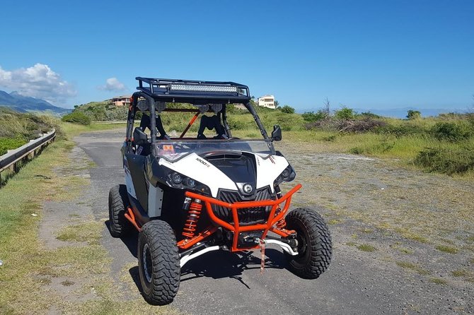 Sunny Blue Rentals in St Kitts for ATV and Dune Buggy Combo Tours - Check-In, Driving Rules, and Helmet Safety Setup